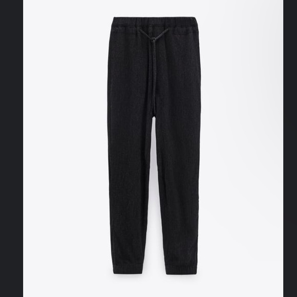 NEW ZARA Dark Grey Slouchy Joggers Track Pants - Picture 1 of 3